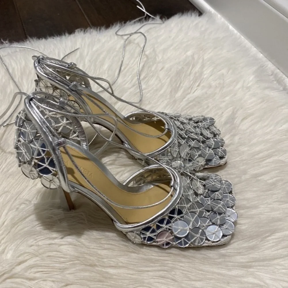 New Bottega Veneta Mirror stretch‎ sandals size 38EU
